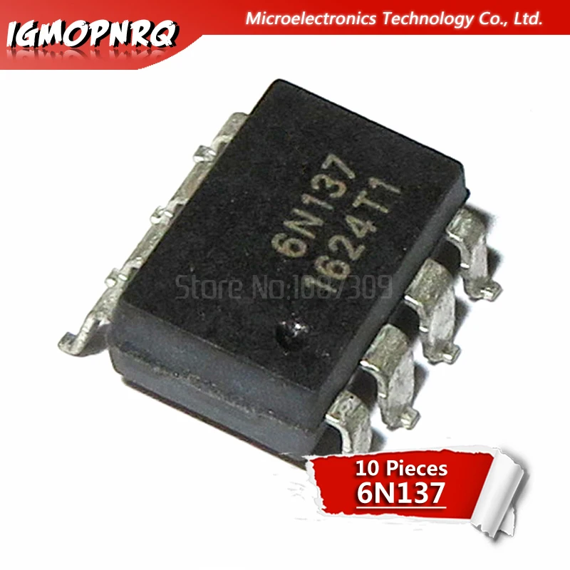 Оптопара 6N137 6N136 6N135 6N139 DIP6/SOP6 10 шт. | Электронные компоненты и принадлежности