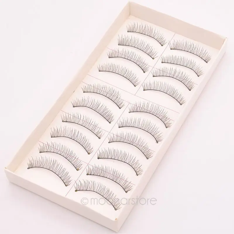 

Taiwan Hand Made False Eyelash Cotton Stalk Natural Long Eyelashes Cosmetic Makeup Beauty Accessories maquiagem Y55*HJ0162#S7