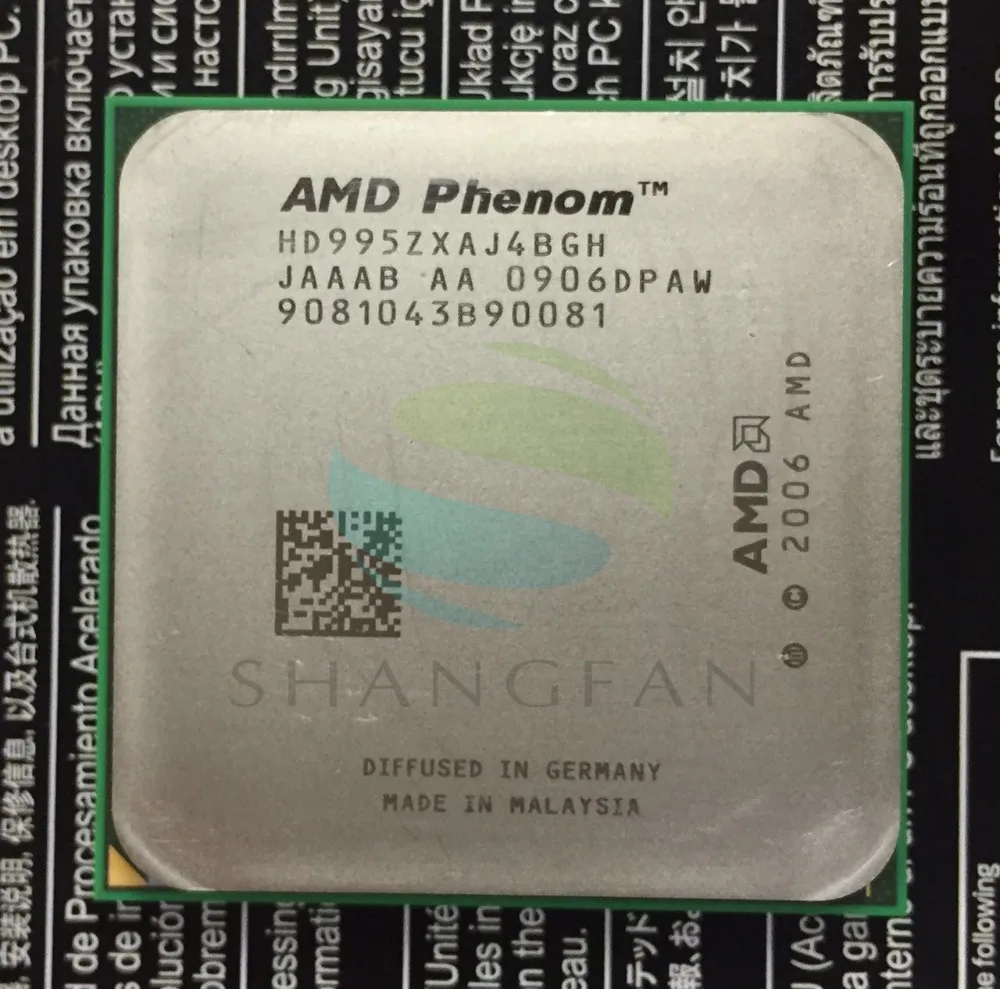 AMD Phenom X4 9950 четырехъядерный настольный процессор 2,6 ГГц процессор HD995ZXAJ4BGH Разъем AM2+/940pin