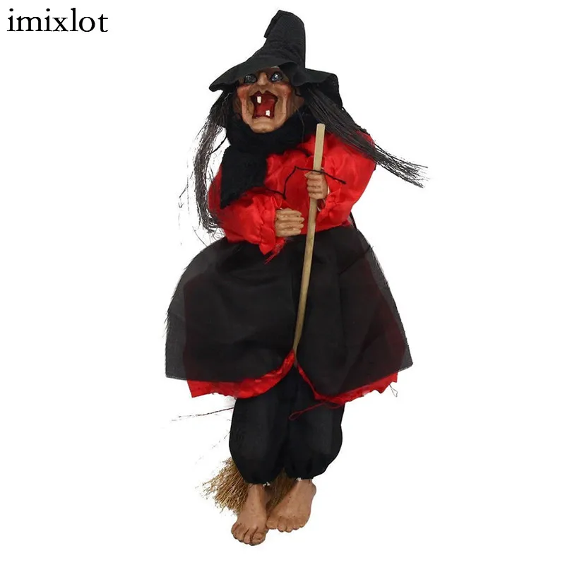 imixlot 1 pc new halloween witch hanging decorations for home party decoration horror props supplies