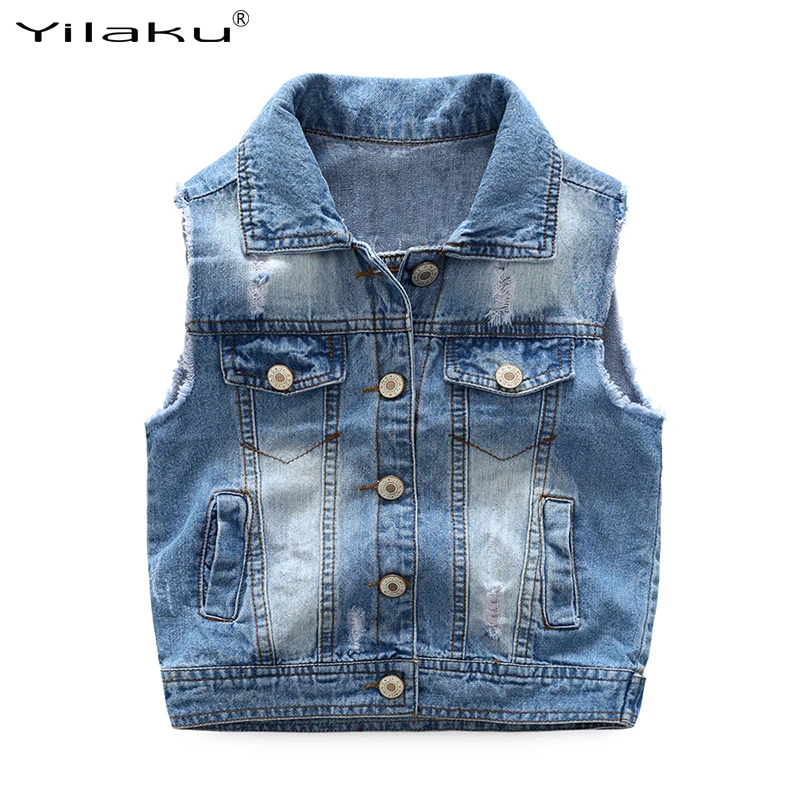 Spring Autumn Children's Denim Vest 2017 Baby Boy Letter Print Vests ...