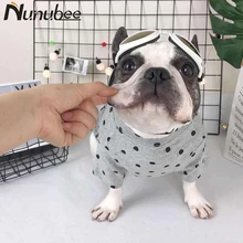 Nunubee Casual Polka Dot Dog Clothes Hoodies Hat Sweater Warm Autumn Winter Clothing Coat Pets Cat For Small Dogs XS-XXXL