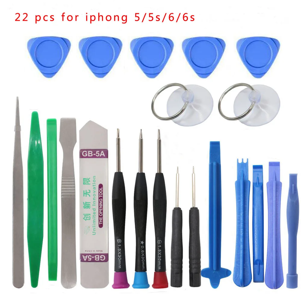 

22pcs Mobile Phone Repair Tools Kit Spudger Pry Opening Tool Screwdriver Set for iPhone 7 Samsung Phone Hand Tools Set