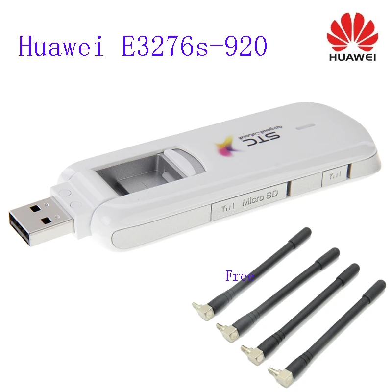 Original Unlocked Brand New Lte Tdd 150mbps Huawei 4g Usb Modem E3276s-920 plus 4pcs CRC9 antenna | Компьютеры и офис