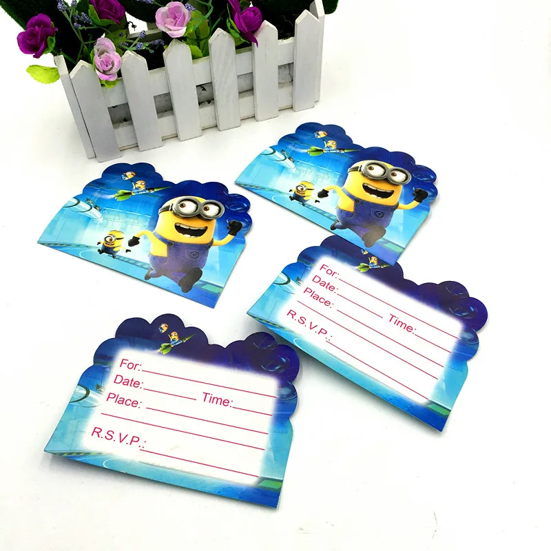 10 Pieces Lot Minions Invitations Enfants Fete D Anniversaire Faveurs Minions Cartes D Invitation Joyeux Anniversaire Fete Fournitures Aliexpress 10 Pieces Lot Minions Invitations Enfants Fete D Anniversaire Faveurs Minions Cartes D Invitation Joyeux Anniversaire Fete Fournitures Aliexpress
