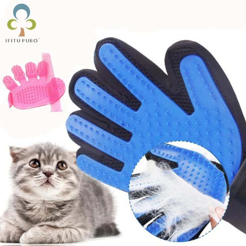 Silicone Plastic Dog Pet brush Glove Deshedding Gentle Pet Grooming