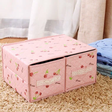 Нетканый ящик для одежды, многослойный ящик для хранения одежды, Коробка Для Хранения нижнего белья, отделочная коробка из ткани - Цвет: A