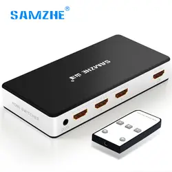 SAMZHE HDMI Splitter 3 порта ввода 1 выходной порт HDMI коммутатор с пульт для Xbox 360 PS3 PS4 smart android HDTV 4 К