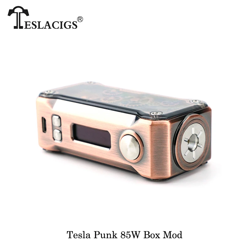 Teslacigs Tesla PUNK 85 Вт KA/TC/TCR коробка мод электронные сигареты питание от 18650 батареи Vape