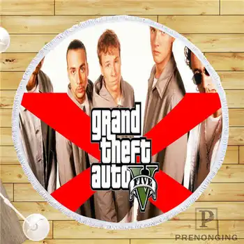 

Custom DIY Customized Microfiber Fabric backstreet_boys (1) Round Beach Blanket Towel Printed on Demand 150cm #19-01-28-4-144