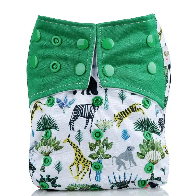 [Mumsbest] Baby Cloth Diaper Pocket Cartoon Animals Cloth Diapers Cover