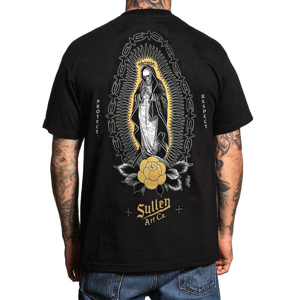 

Sullen Men Thorned Short Sleeve T Shirt Black Rap Tee T-Shirt Tattooed Clothin