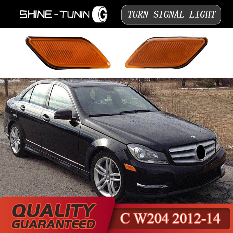 

W204 C Class C300 Right Side Marker In Bumper Turn Signal Light A204 906 7401 R A204 906 7301 L without light bulb
