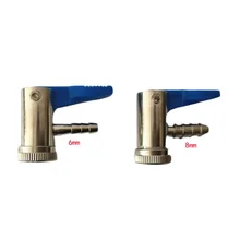 6 мм 8 мм авто мотошины клапан наконечник насоса Чистая медь Тип патрона надувной Американский рот пневматический насос адаптер 2028