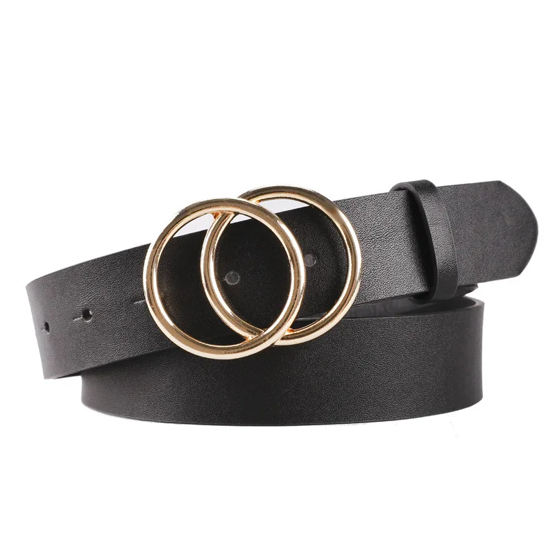 

Women Solid Fashion Buckle Waist Casual Shape Metal Circle Belt Riem Cinto Feminino Ceinture Femme Cinturon Mujer Harajuku Cinto