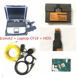 Для bmw icom A2 с программным обеспечением HDD/SSD ISTA экспертный режим с ноутбуком CF19 сенсорный экран диагностический сканер Icom A2 B C высокое