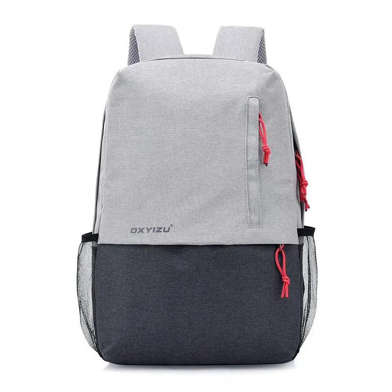 Рюкзак унисекс из полиэстера с защитой от кражи, Большой Вместительный рюкзак для путешествий, женские сумки на плечо, лоскутные мужские рюкзаки для ноутбука, 14 дюймов - Цвет: BP grey
