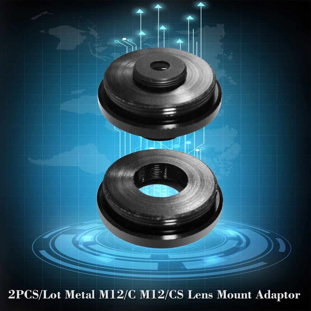 

2PCS/Lot Metal M12/C M12/CS Lens Mount Adaptor Zinc Alloy M12 to CS or C Mount Adapter Converter Ring for Security CCTV Camera