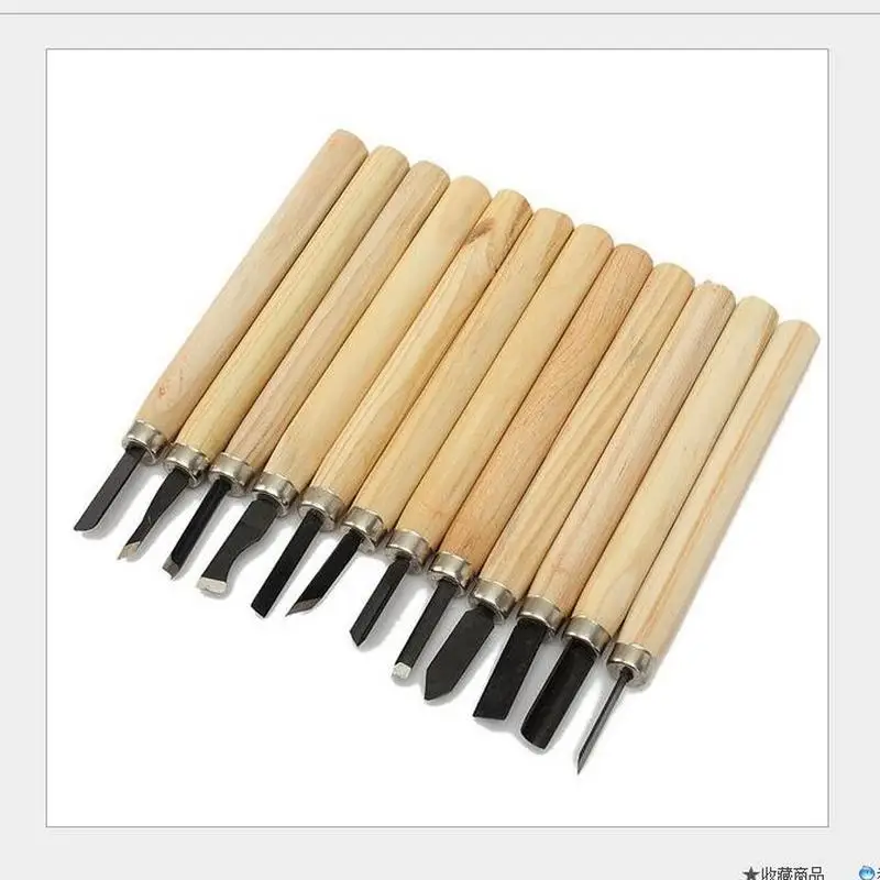 

12pcs/Set! DIY Hand Wood Carving Chisels Knife Tool Set, Children Adult Basic Woodcut Handmade Rubber Stamps carpenter tools