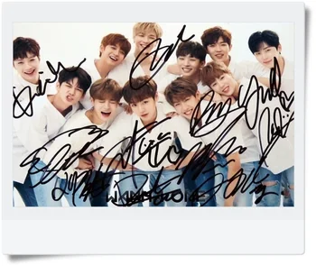 

signed KPOP WANNA ONE autographed group photo 6 inches freeshipping 072017