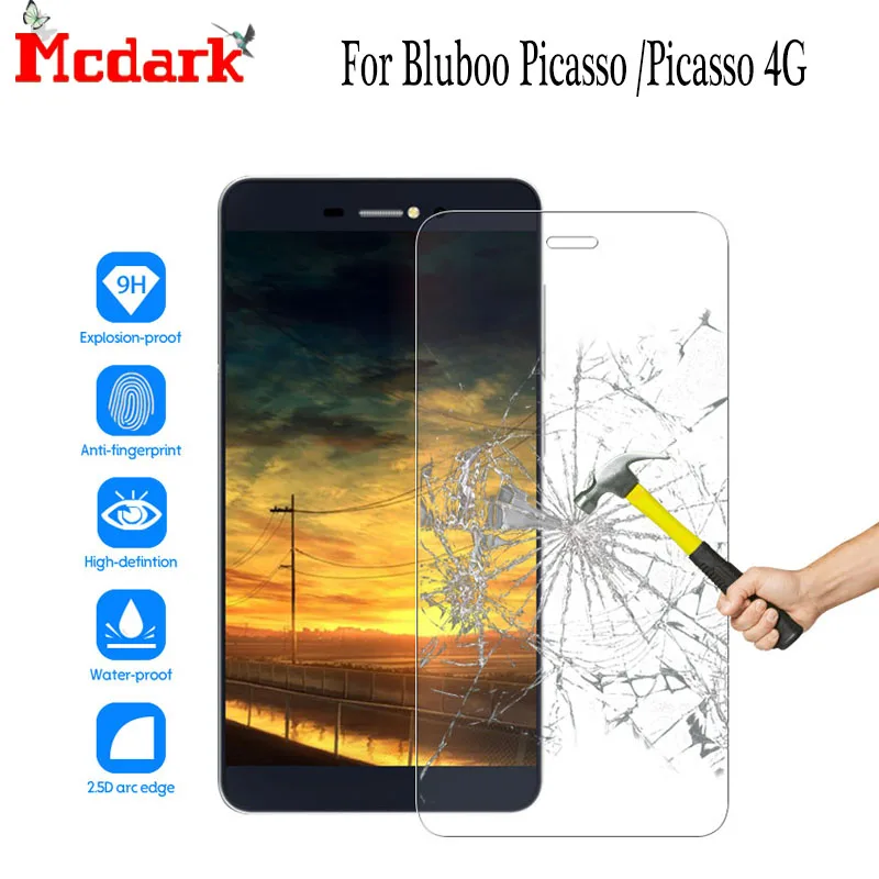 Mcdark 9H закаленное стекло для Bluboo Picasso защита экрана 5 0 дюймов 4G Закаленное телефона