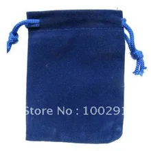 48#! 300 шт красивые темно-синие бархатные овальные ювелирные подарочные сумки 7x9 см