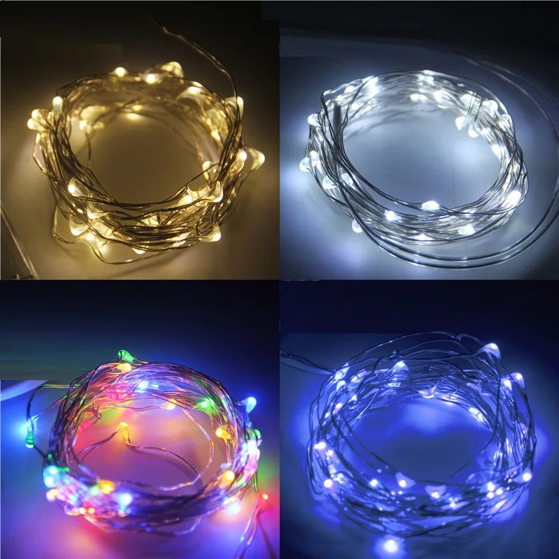

5m 50-LED Copper Wire String Light LED String Waterproof Home Yard Christmas Holiday Garedn Decoration Fairy