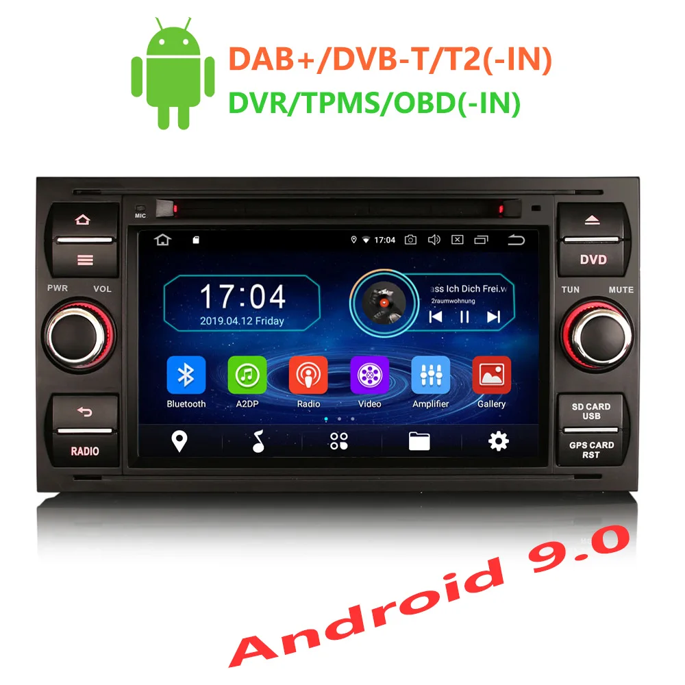 Erisin ES4931FB Автомагнитола 7 'ɲ Din Android 9 0 автомобильный dvd-плеер для Ford Focus Transit S/C-Max