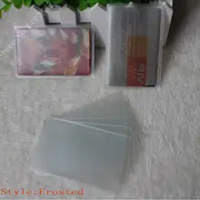 100 шт. прозрачный держателя карты из мягкого пластика ПВХ вертикальные Водонепроницаемый Чехол карты, oem Добро пожаловать