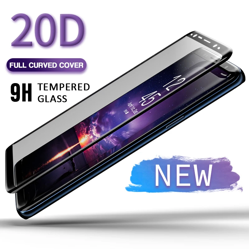 20D искривленная полноразмерная Защитная Стекло для samsung Galaxy S9 S8 S7 S6 Edge Plus Экран