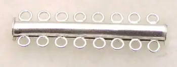 

One Big 42*5mm Column Jewelry 8 strings Silver plated Clasp-gp30 wholesale/retail Free shipping