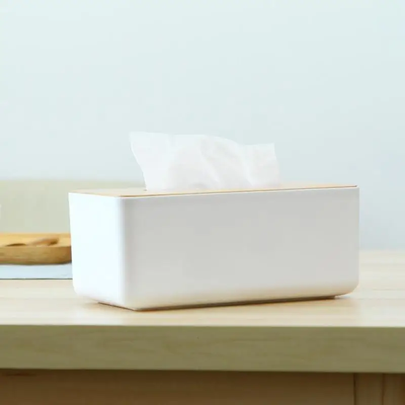 Деревянная коробка ткани дома Tissue Box Контейнер Полотенца Салфетка Держатель салфеток G4