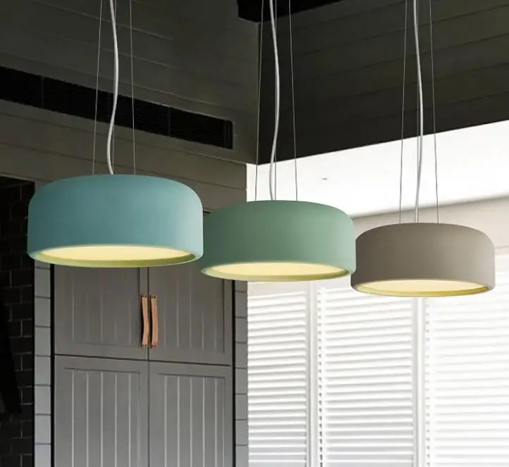 

modern Nordic led Macarons pendant light restaurant Cafe bar Living room hanging lamp