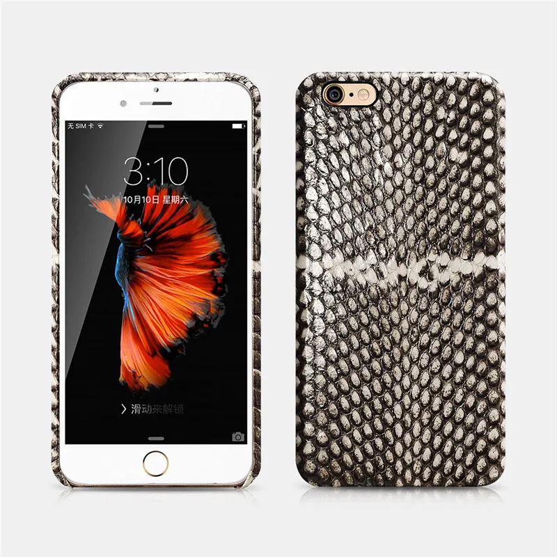 ICARER Роскошный чехол из натуральной змеиной кожи для iPhone 6 6S 4 7 &quotтонкий жесткий