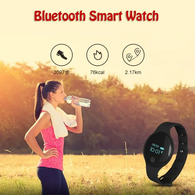 Смарт часы TLW08 с Bluetooth водонепроницаемый браслет фитнес трекер SMS QQ педометр