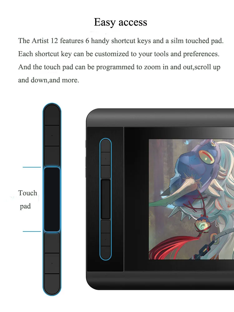 XP-Pen Artist 12 11.6‘’ Graphics Tablet Drawing Graphic Monitor Animation