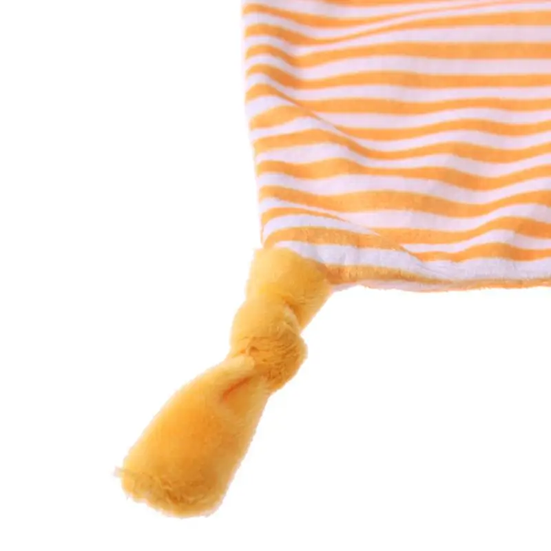Cute Baby Plush Stuffed Doll Soft Cartoon Animals Newborn Plush Handkerchief Infant Appease Toy Infant Bibs Hand Towel