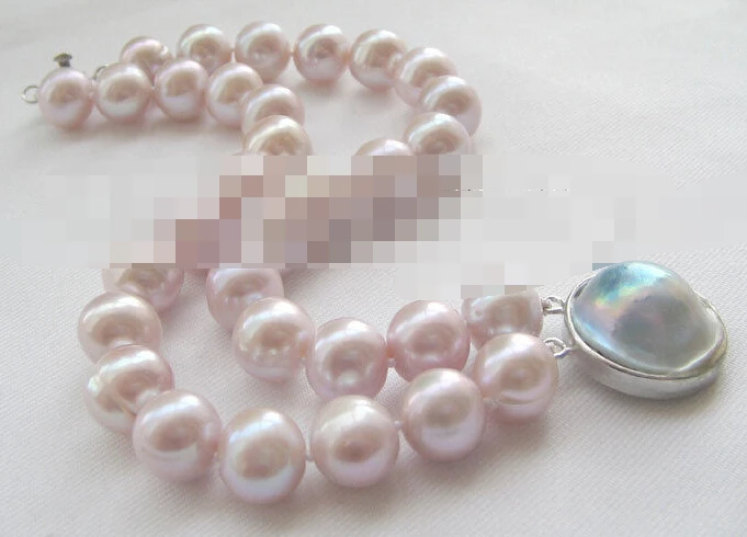 

0978 2row 8" purple round freshwater pearl bracelet