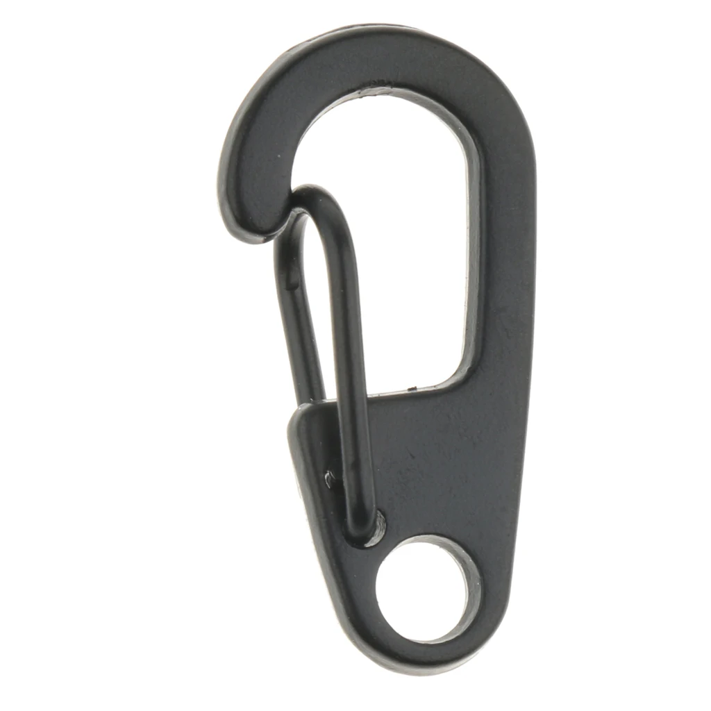 20 Pieces Mini Alloy Key Buckle Snap Spring Clip Hook Carabiner Keychain Keyring 26mm for Backpacking Camping Hiking Cycling