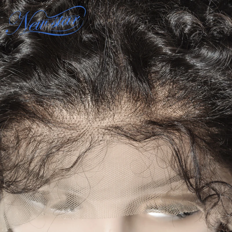New star бесклеевой предварительно вырезанные Синтетические волосы на кружеве парики из натуральных волос на кружевной девственные монгольские афро кудрявый вьющиеся пряди и 13x4 Синтетические волосы на кружеве al парики