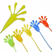 5PCS SET Climbing Palms Sticky Jelly Hands Squishy Toy Random Color Funny Stick Slap Novelty Party