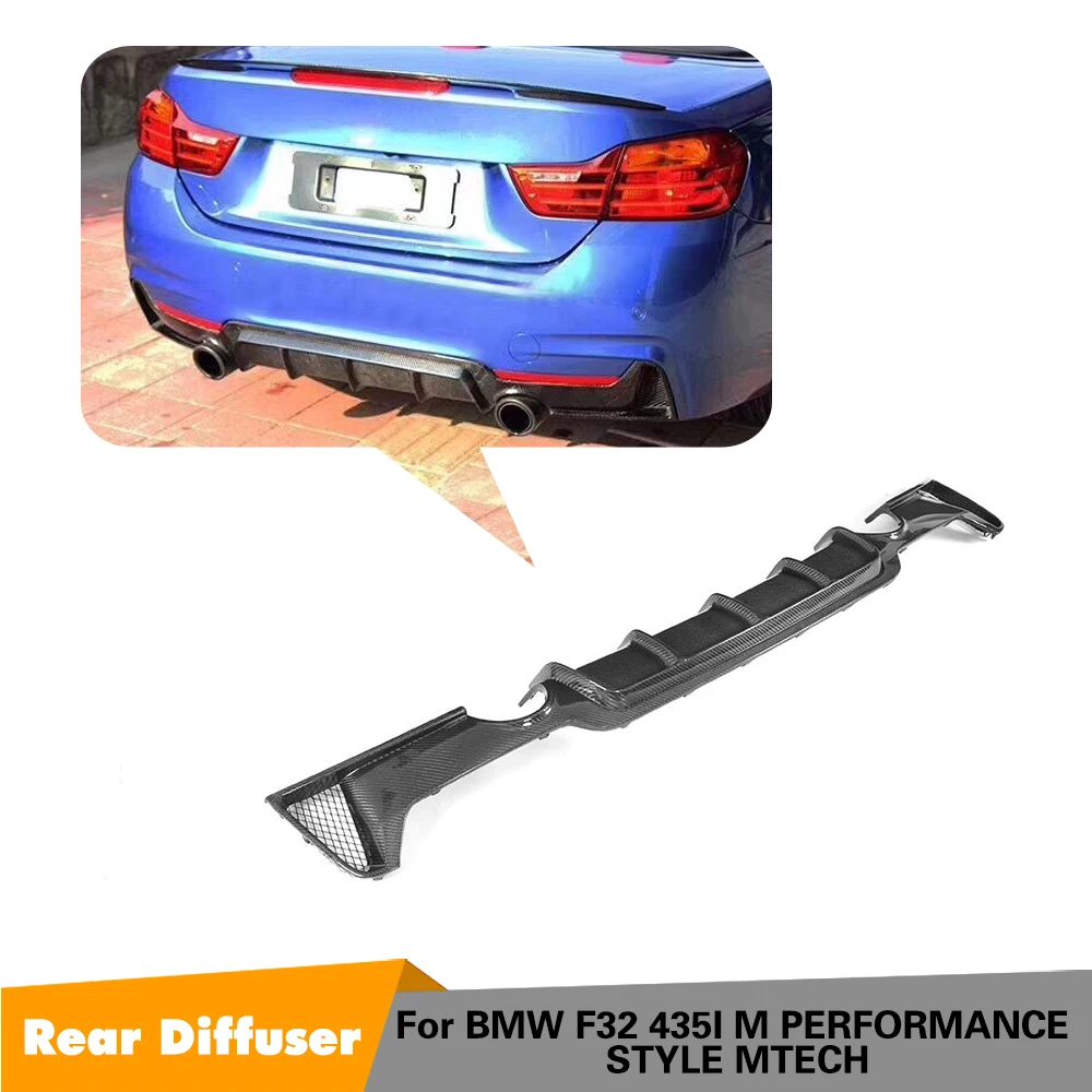 Для BMW F32 F33 M Sport Only 2014 2017 4 серии задний бампер для губ диффузный спойлер один выход