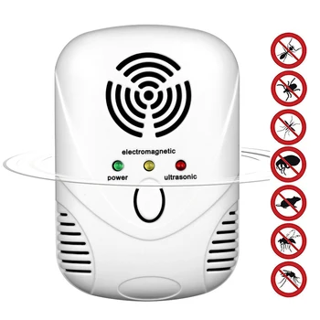 

Ultrasonice Insect Killer Rat Cockroach Repeller Pest Reject Electronic Fly Killer Mosquito Repellent Household Pest Control