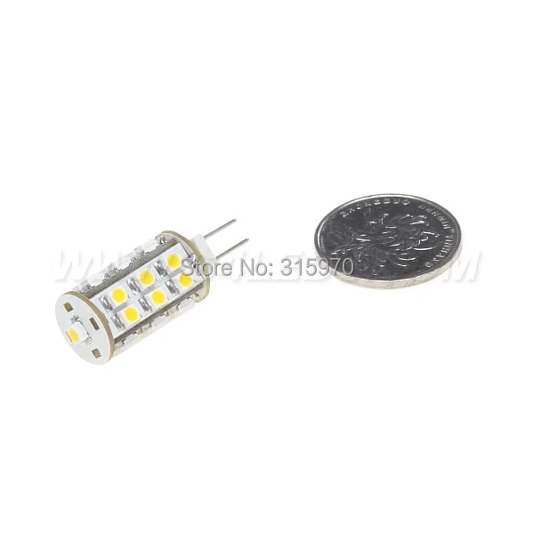 Диммируемая Светодиодная лампа G6.35 GY6.35 25LED 3528SMD 1 4 Вт 12В постоянного тока белый