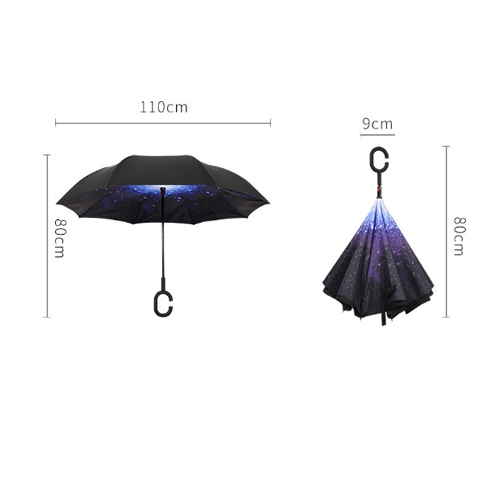 1 шт. обратный зонтик слой вверх по вертикали зонтик обратный дизайн зонтик предотвратить влажный внутри автомобиля Авто продукты