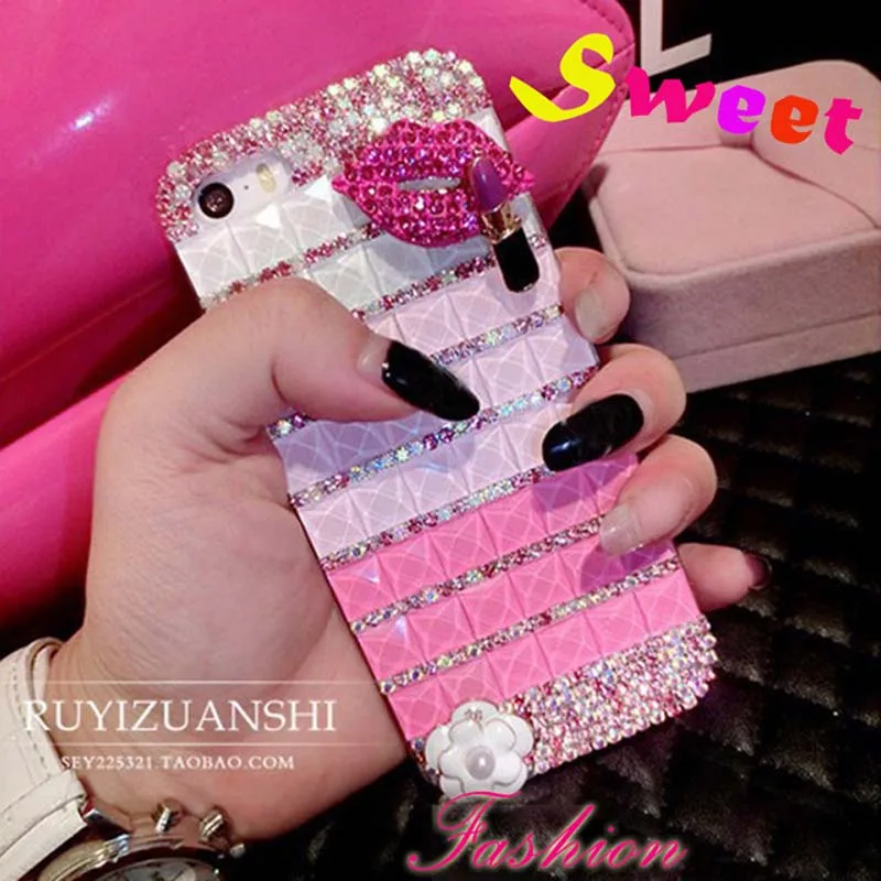 Bling Diamond Coque чехол для Samsung J7 Max S5 S4 Mini Note 3 Neo Grand Prime Alpha core 2 E5 E7 Чехол Капа кисточкой