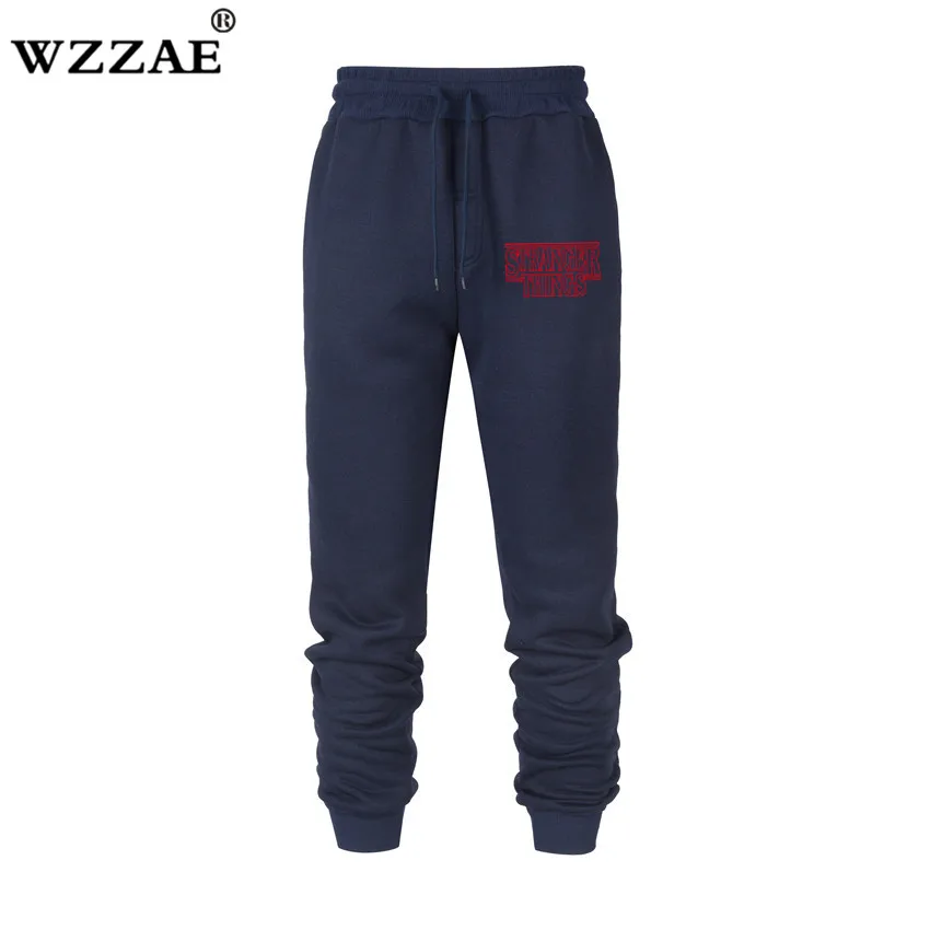 Stranger Things Joggers Brand Male Tracksuit Trousers Men Pants Casual Pants Sweatpants Jogger Black Gray White Navy Blue