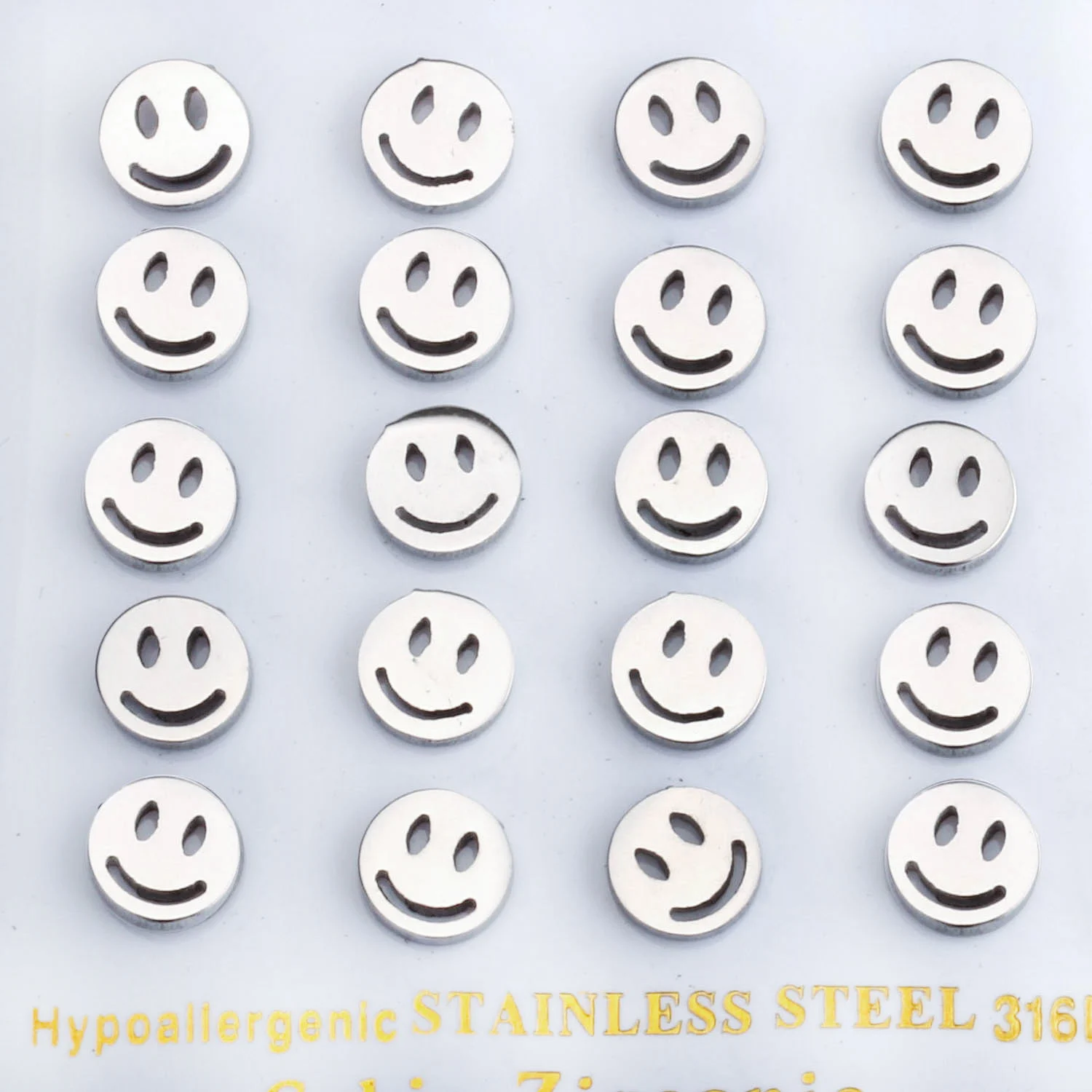 Luxukissids 10 пар/лот рождественские серьги-гвоздики со смайликом для женщин и детей, модные ювелирные изделия, серьги для женщин