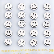 Luxukissids 10 пар/лот рождественские серьги-гвоздики со смайликом для женщин и детей, модные ювелирные изделия, серьги для женщин