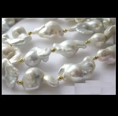

N1481 25-20mm natural elegant Australian south sea white pearl necklace 18 inch N Discount NEW